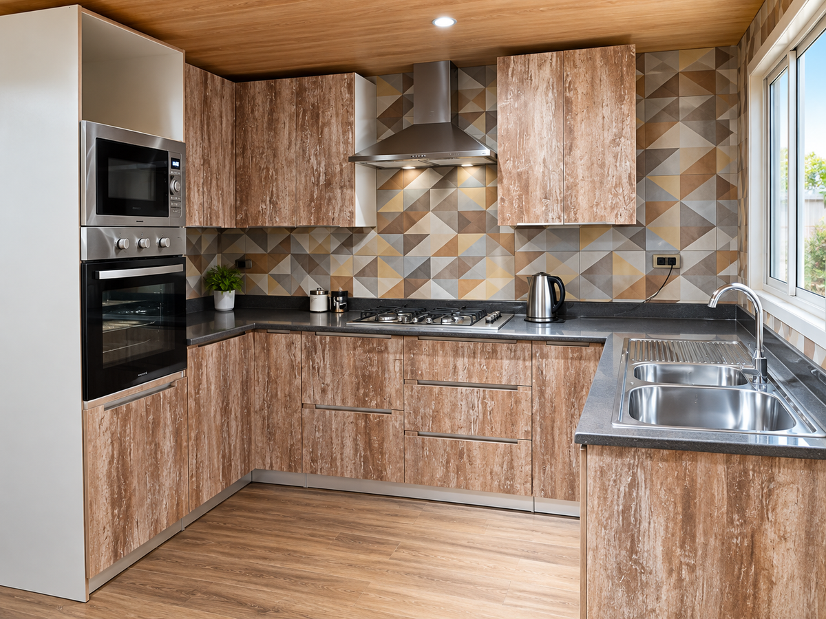 Cocina con muebles a medida