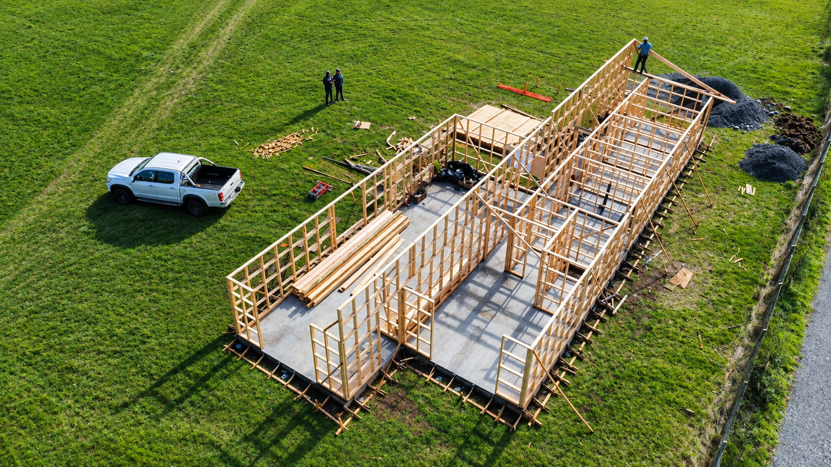 Obra de construcción de Amuebla