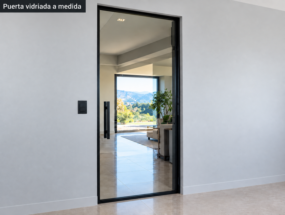Puerta de vidrio a medida